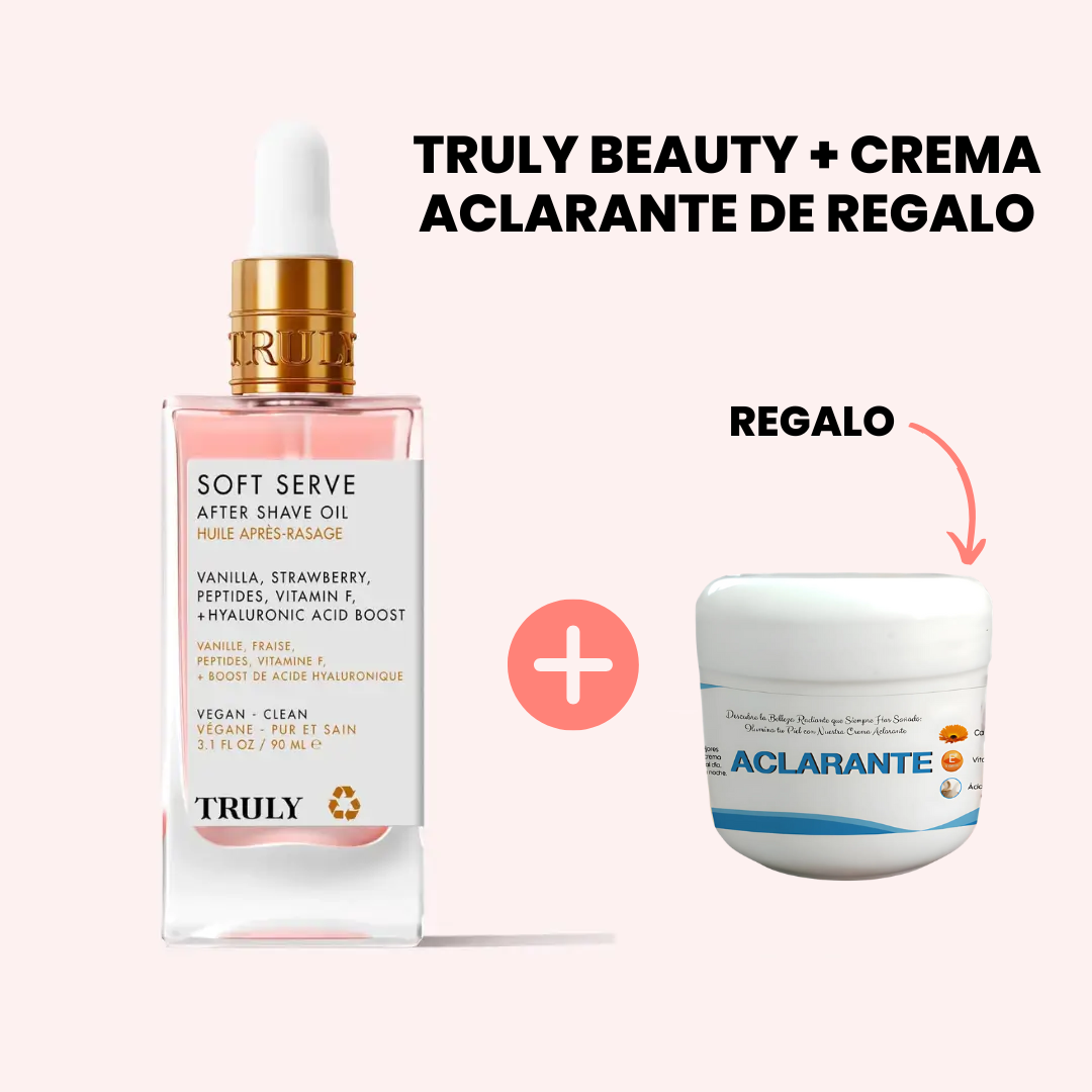 TRULY BEAUTY ✨ Aceite parte intima + Crema Aclarante de Regalo