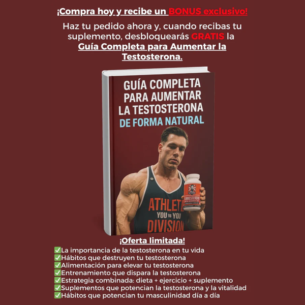 TURKESTERONE – COMPRA 1 Y RECIBE 2 + EBOOK GRATIS